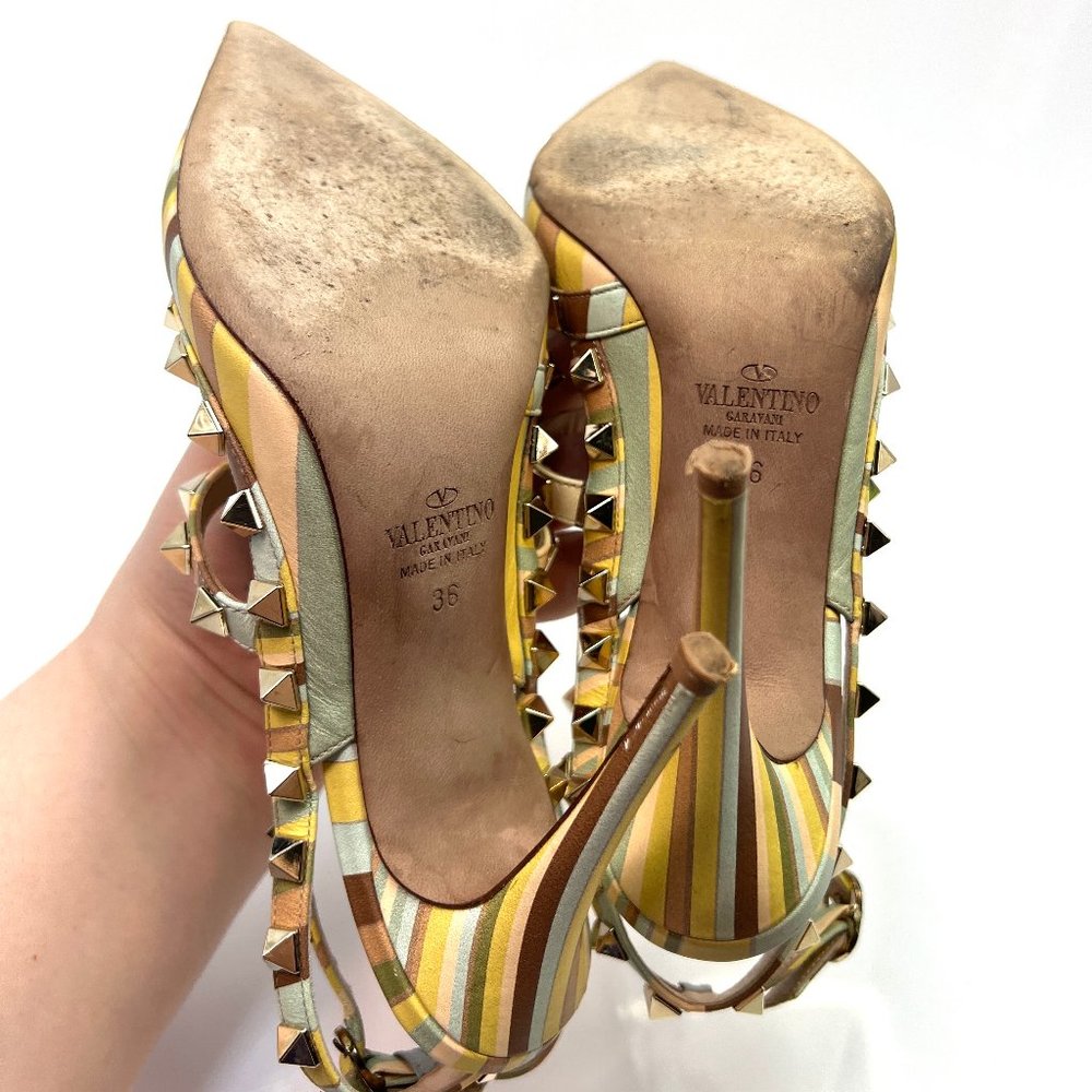 🌷❤️‍🔥FINAL SALE 🔥 NO OFFERS🌷💥Valentino Garavani Rockstud Heels 36 - Picture 6 of 12